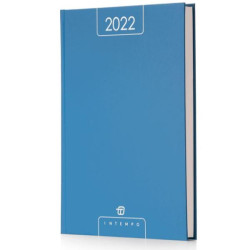 AGENDA GIORNALIERA 17X24 ALFA IN PAPERCOAT AZZURRO