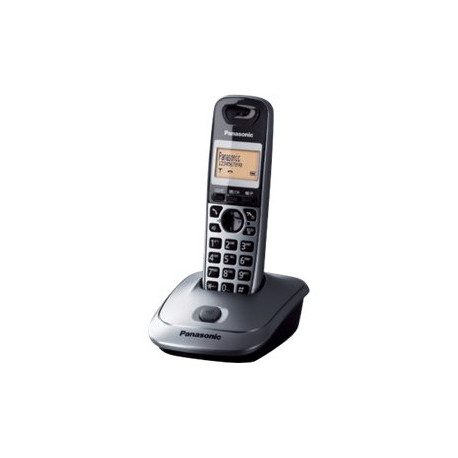 Panasonic KX-TG2511JTM - Telefono cordless con ID chiamante/chiamata in attesa - DECTGAP - grigio metallizzato