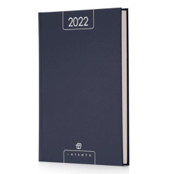 AGENDA GIORNALIERA 17X24 ALFA IN PAPERCOAT BLU