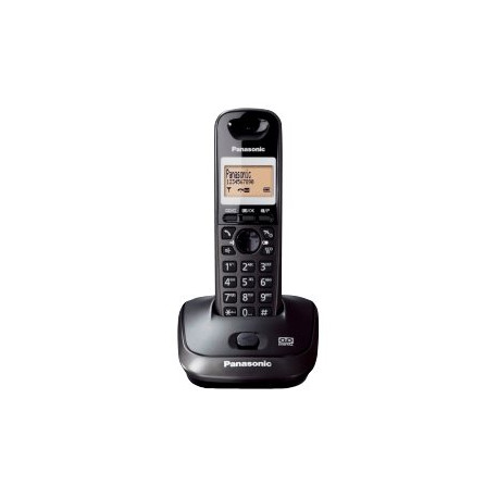 Panasonic KX-TG2521 - Telefono cordless - sistema di segreteria con ID chiamante - DECTGAP - nero titanio