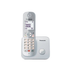 Panasonic KX-TG6851 - Telefono cordless con ID chiamante/chiamata in attesa - DECTGAP - 3-way capacità di chiamata - argento pe