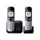 Panasonic KX-TG6862 - Telefono cordless - sistema di segreteria con ID chiamante/chiamata in attesa - DECTGAP - 3-way capacità 