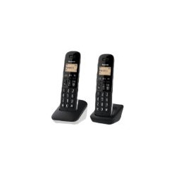 Panasonic KX-TGB612JT - Telefono cordless con ID chiamante/chiamata in attesa - DECTGAP - 3-way capacità di chiamata - bianco +