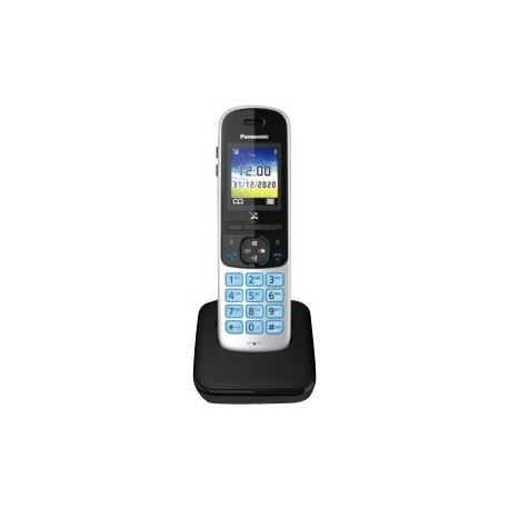 Panasonic KX-TGH710JT - Telefono cordless con ID chiamante/chiamata in attesa - DECTGAP - nero, argento