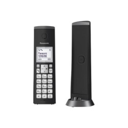 Panasonic KX-TGK210 - Telefono cordless con ID chiamante - DECTGAP - 3-way capacità di chiamata - nero