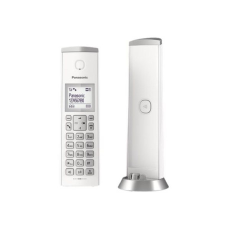 Panasonic KX-TGK220 - Telefono cordless - sistema di segreteria con ID chiamante - DECTGAP - 3-way capacità di chiamata - bianc