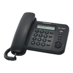 Panasonic KX-TS560EX1B - Telefono con filo con ID chiamante