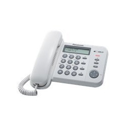 Panasonic KX-TS560EX1W - Telefono con filo con ID chiamante