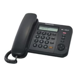 Panasonic KX-TS580EX1B - Telefono con filo con ID chiamante