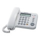 Panasonic KX-TS580EX1W - Telefono con filo con ID chiamante