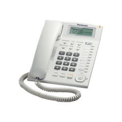 Panasonic KX-TS880EXW - Telefono con filo con ID chiamante - bianco