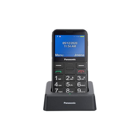 Panasonic KX-TU155 - Telefono con funzionalità - dual SIM - microSD slot - display LCD - 240 x 320 pixel - rear camera 0.3 MP -