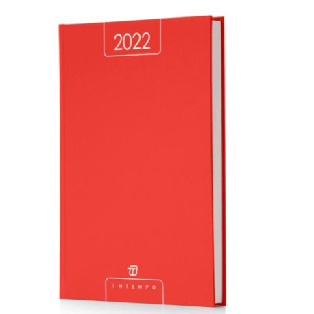 AGENDA GIORNALIERA 21X30 ALFA IN PAPERCOAT ROSSO