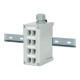 Panduit IndustrialNet DIN Rail Fiber Optic Enclosure - Presa con installazione su rotaia DIN - grigio - 8 porte