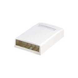 Panduit MINI-COM - Scatola connessione rete - office white - 4 porte