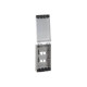 Panduit MINI-COM Water Resistant Faceplate - Faceplate - grigio internazionale - 1 modulo - 4 porte