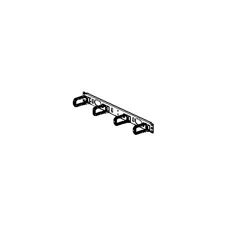 Panduit Open-Access Horizontal Cable Manager - Pannello gestione cavi - nero - 1U - 19"