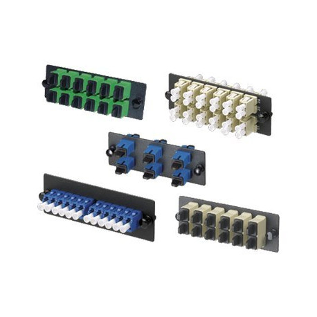 Panduit Opticom Fiber Adapter Panels - Pannello cablaggio - blu - 6 porte