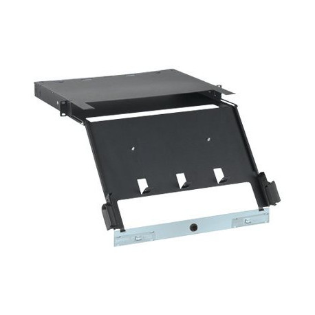 Panduit Opticom QuickNet Rack Mount Fiber Cassette Enclosure - Alloggiamento pannello di cablaggio - nero - 1U - 19"