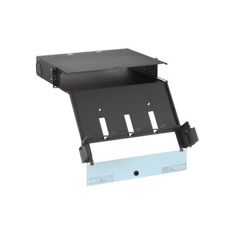 Panduit Opticom QuickNet Rack Mount Fiber Cassette Enclosure - Alloggiamento pannello di cablaggio - nero - 2U - 19"