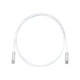 Panduit TX6 PLUS - Cavo patch - RJ-45 (M) a RJ-45 (M) - 10 m - UTP - CAT 6 - schermato, bloccato - bianco spento