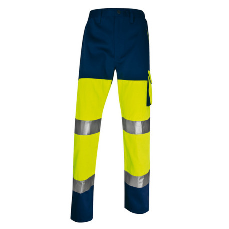 Pantalone alta visibilitA' PHPA2 - sargia/poliestere/cotone - taglia M - giallo fluo - Deltaplus