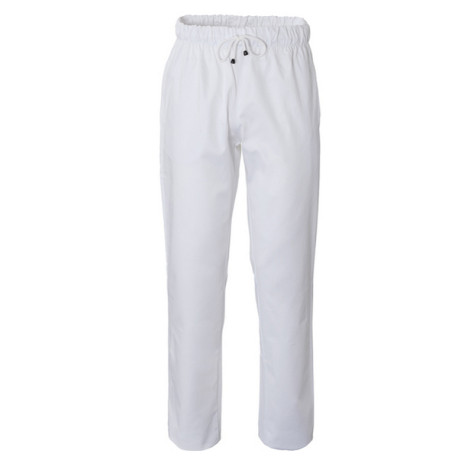 Pantalone cuoco Plutone - unisex - taglia S - bianco - Giblor's