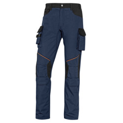 Pantalone da lavoro Mach 2 -  twill/poliestere/cotone - taglia M - blu/nero - Deltaplus