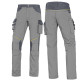 Pantalone da lavoro Mach 2 - twill/poliestere/cotone - taglia XXL - grigio chiaro/grigio scuro - Deltaplus - Deltaplus