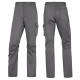 Pantalone da lavoro Panostrpa - sargia/poliestere/cotone/elastan - taglia L - grigio/nero - Deltaplus