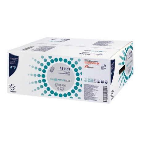 Papernet Superior - Asciugamani - pura cellulosa - 210 fogli - piega a V - bianco