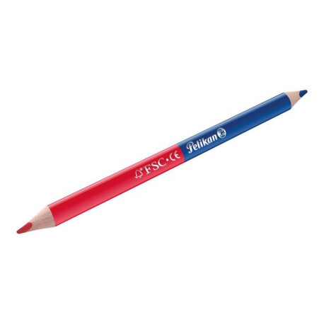 Pelikan - Matita bicolore - morbido - rosso, blu - 3 mm - spessore