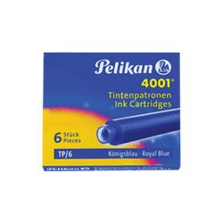 Pelikan 4001 TP/6 - Cartuccia inchiostro - nero brillante - 0.8 ml (pacchetto di 6)