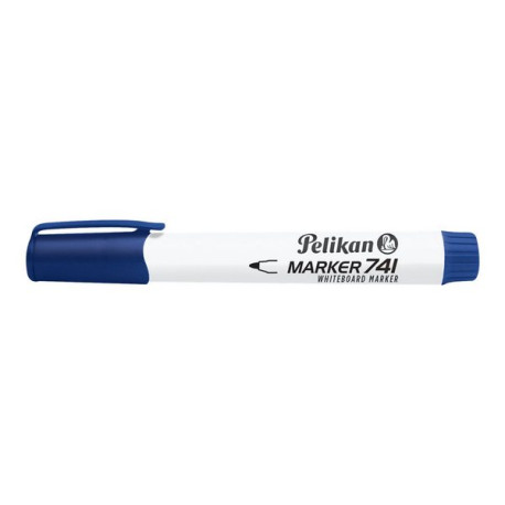 Pelikan 741 - Marcatore - non permanente - per lavagna bianca, superficie non porosa - blu (pacchetto di 10)