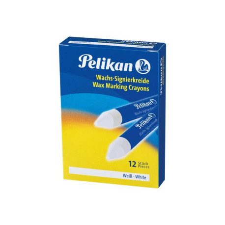 Pelikan 772 - Pastello - cera - bianco (pacchetto di 12)