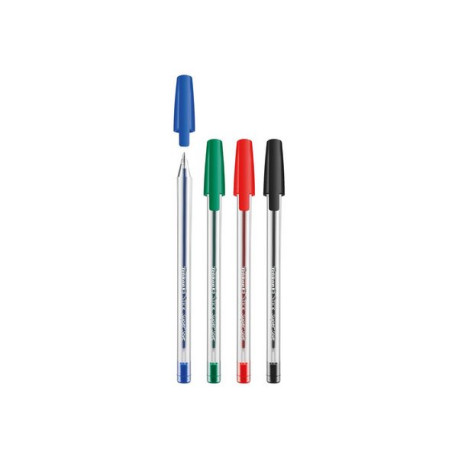 Pelikan Stick Super soft K86s - Penna a sfera - nero, rosso, blu, verde (pacchetto di 50)