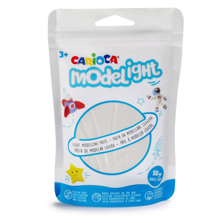 Pasta Model Light - 50 gr - bianco - Carioca