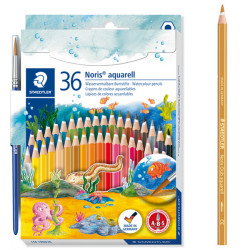 Pastelli Noris aquarell 144 - colori assortiti - Staedtler  - astuccio 36 pezzi