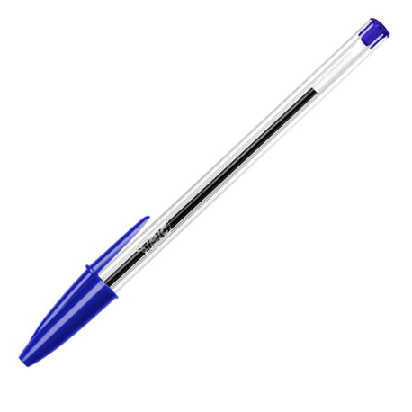 Penna a sfera Cristal - punta media 1,0mm - blu  - Bic - conf. 50 pezzi