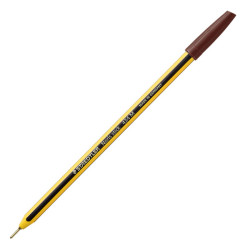 Penna a sfera Noris Stick - punta 1,0mm - marrone - Staedtler - conf. 10 pezzi