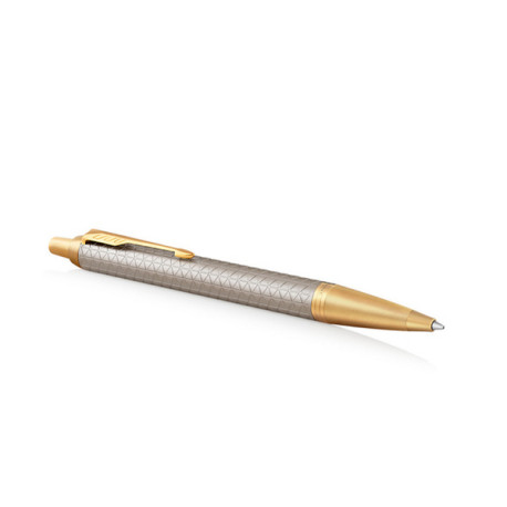 Penna sfera IM Premium Grey Metal Chiselled - punta M - Parker