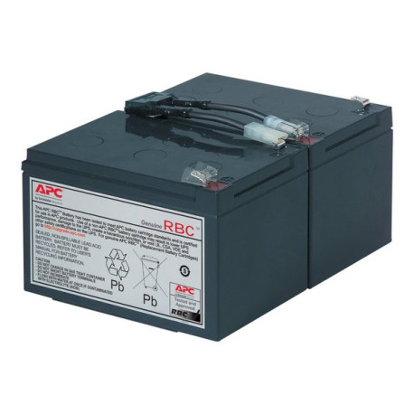 APC Replacement Battery Cartridge -6 - Batteria UPS - 1 batteria x - Piombo - nero - per P/N: SMC1500IC, SMT1000I-AR, SMT1000IC