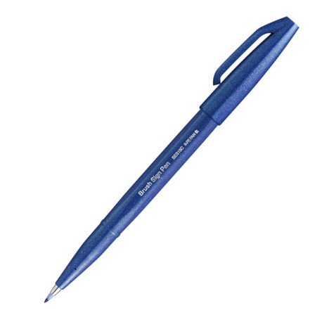 Pennarello Brush Sign Pen - blu - Pentel