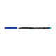 Pennarello Multimark universale permanente con gomma  - punta fine 0,6mm - blu - Faber Castell