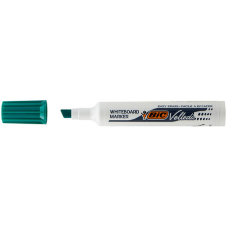 Pennarello Whiteboard Marker Velleda 1791  - punta a scalpello da 3,3 a 4,6mm - verde - Bic