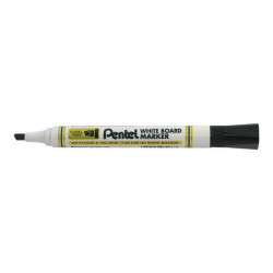 Pentel - Marcatore - per lavagna bianca - nero - inchiostro pigmentato - 1.8-4.5 mm (pacchetto di 12)