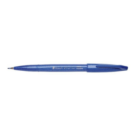 Pentel Arts Touch Sign Pen - Penna con punta a pennello - blu - inchiostro base acqua - 0.3-0.7 mm