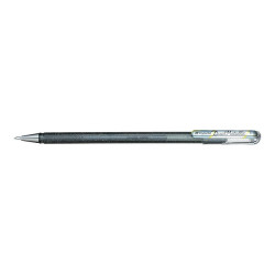 Pentel Hybrid Dual Metallic K110 - Penna a sfera - argento metallizzato - inchiostro gel - 1 mm