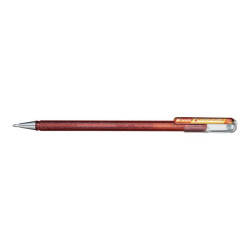 Pentel Hybrid Dual Metallic K110 - Penna a sfera - per legno - arancione, Giallo metallizzato - inchiostro gel - 1 mm - larga