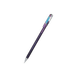 Pentel Hybrid Dual Metallic K110 - Penna a sfera - per legno, colored paper - viola, blu metallizzato - inchiostro a pigmenti d